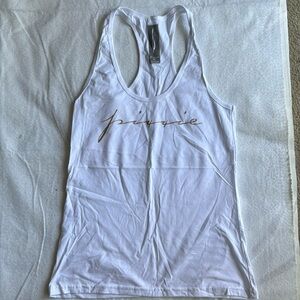 Brand new white racer back Pixxie  tank never worn